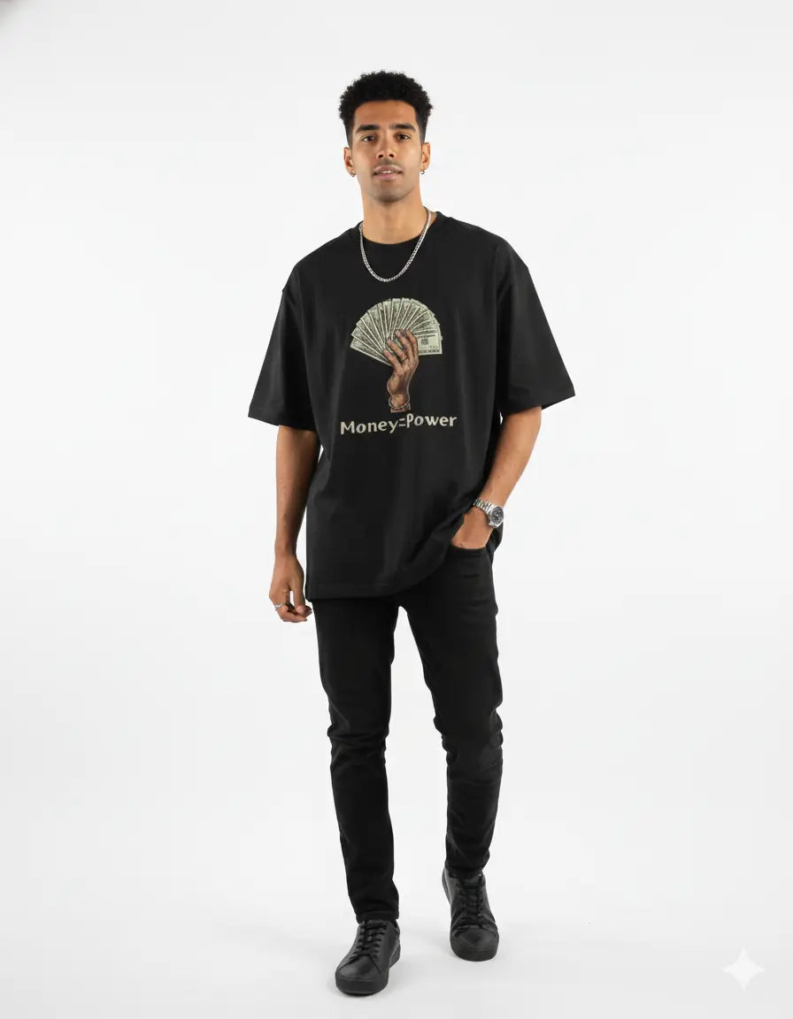 Unisex Oversized Classic T-Shirt | "Money is power"